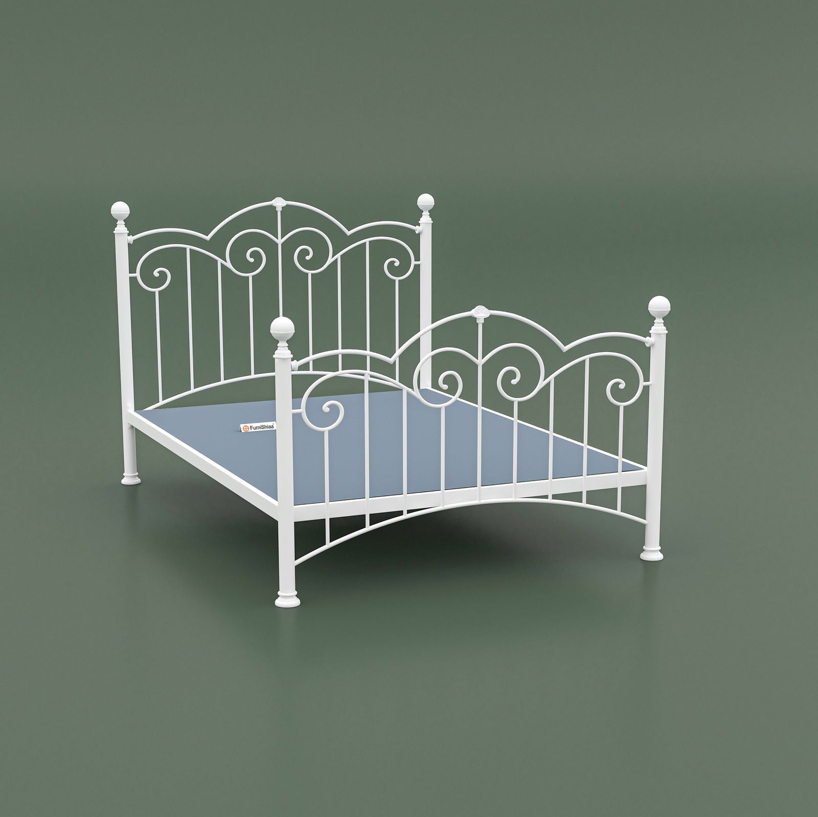 MetalCraft Traditional Spanish Design Iron Bed - Furnishiaa -  -